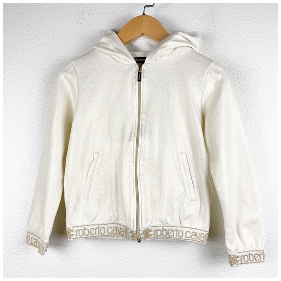 Roberto‎ Cavalli Girl's Gold Track Suit Size 7 - Picture 1 of 15